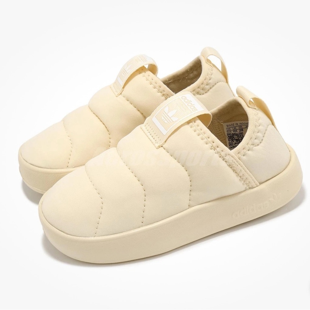 Adidas original puffylette 360 C sand strata beige kids size 6.5 toddler